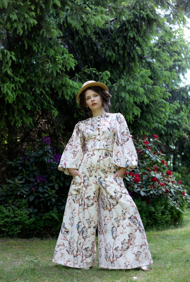 Victorian top- Different print – Duchess Milianda